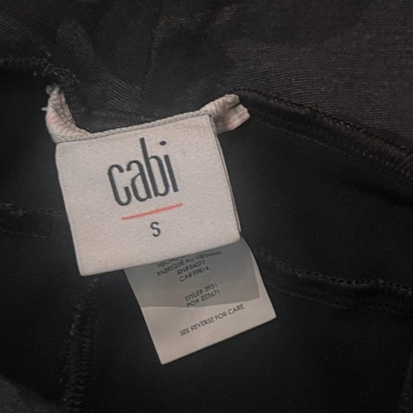 Cabi Camo Side-Seam ATC Pocket Leggings Stretch Black Grey 3931 Size Small - Picture 5 of 9